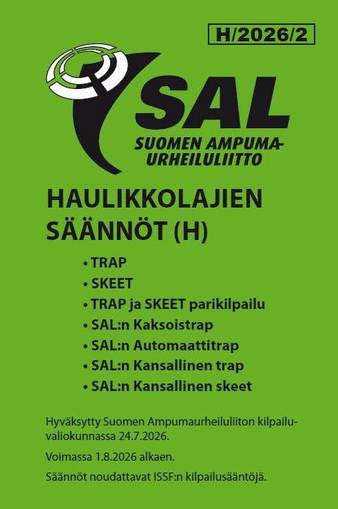 Uudet haulikkosäännöt voimaan 1.8.2026