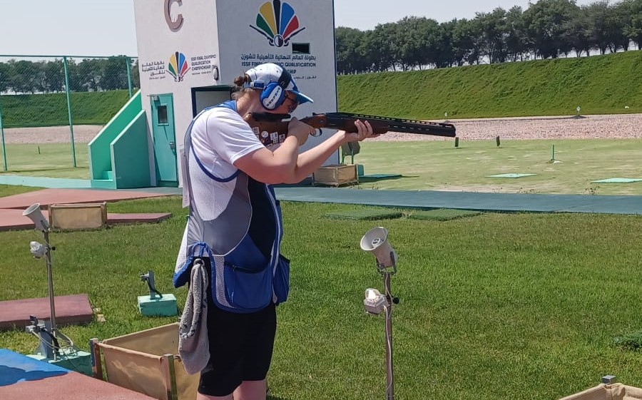 Olympiakarsinta Mopsi Veromaa 15ntenä trapin ensimmäisen päivän